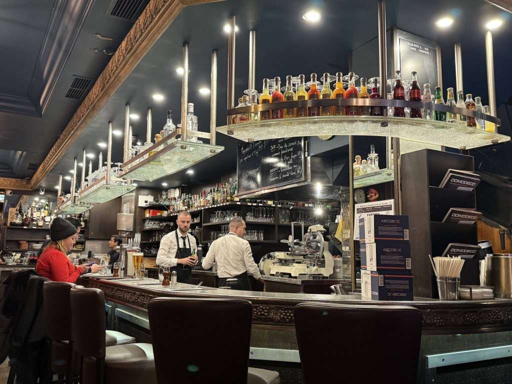 Interior of a Bar In Paris France