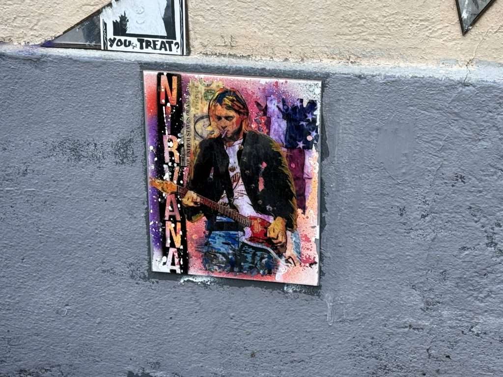 Kurt Cobain Street Art In Paris