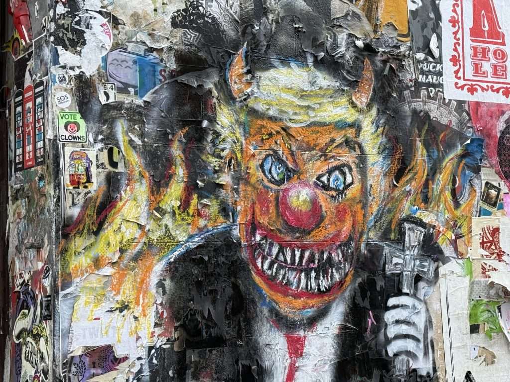 Donald Trump As The Devil Street Art In London England UK